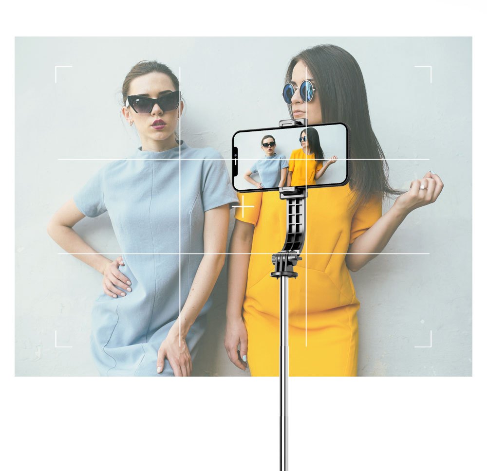 Portable 44 Inch Selfie Stick Phone Tripod With Wireless Remote Control Expandable Smartphone Tripod Stand 360 Degree Rotation Compatible With IPhone 13 12 11 Pro Xs Max Xr X 8 7 6 Plus, Android Samsung Smartphones