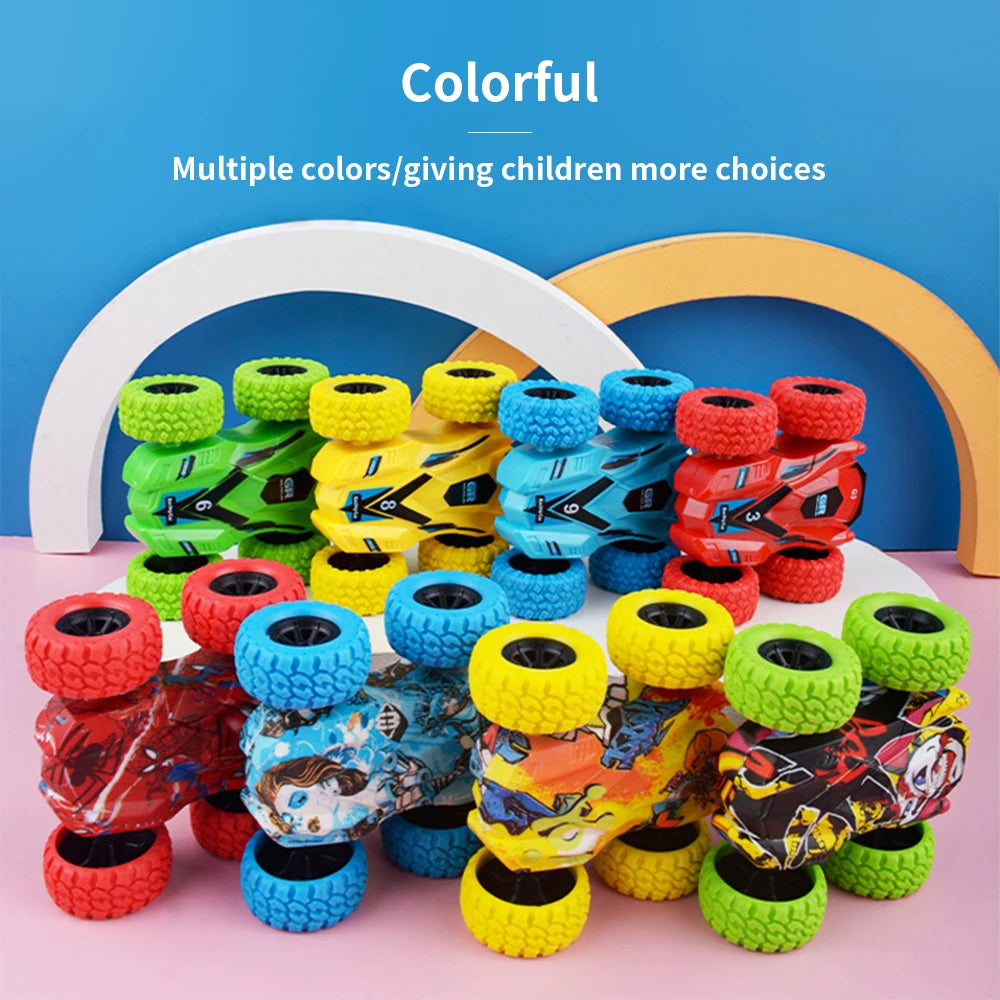 Children's Toys Inertia Double-Sided Stunt Car Toy Car Model Off Road Sliding Tipper