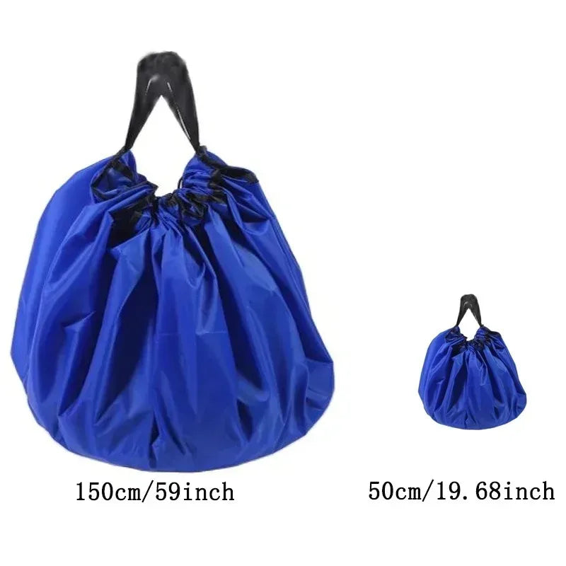 Quick storage bag for children's toys home and outdoor storage mat Large drawstring waterproof toy storage bag