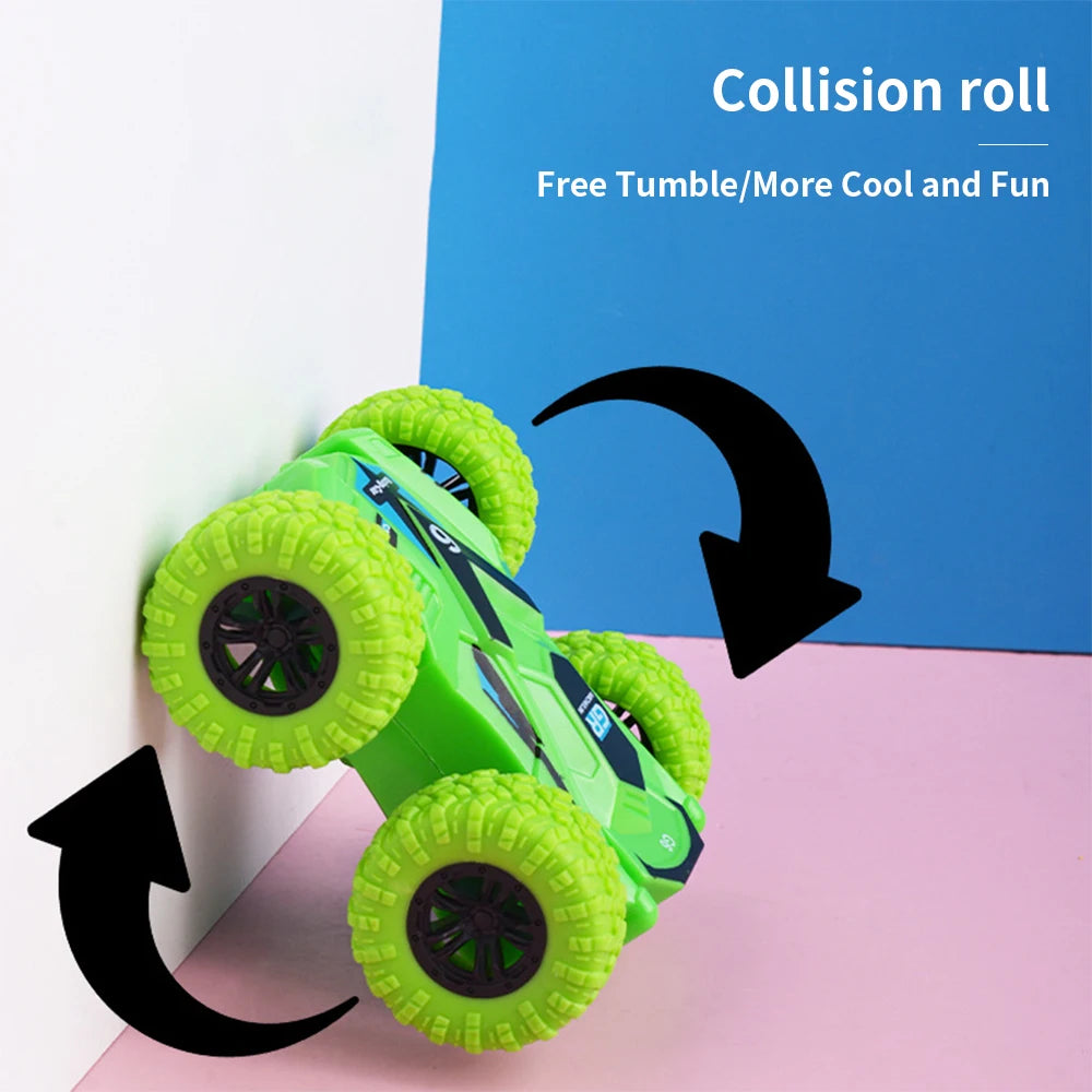 Children's Toys Inertia Double-Sided Stunt Car Toy Car Model Off Road Sliding Tipper