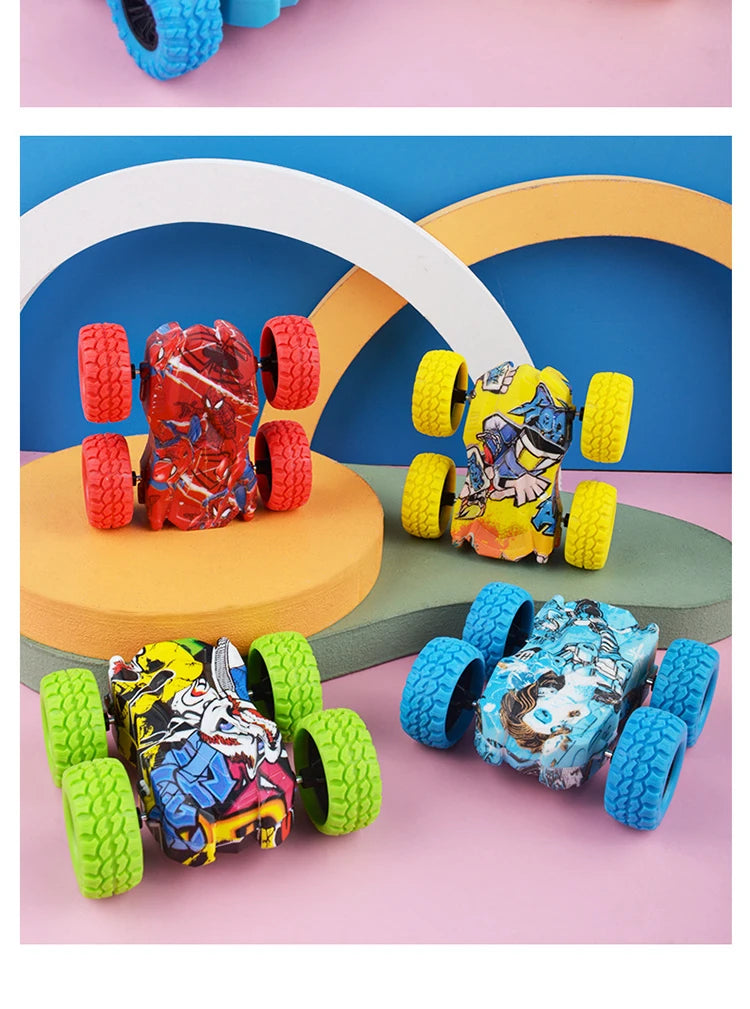 Children's Toys Inertia Double-Sided Stunt Car Toy Car Model Off Road Sliding Tipper