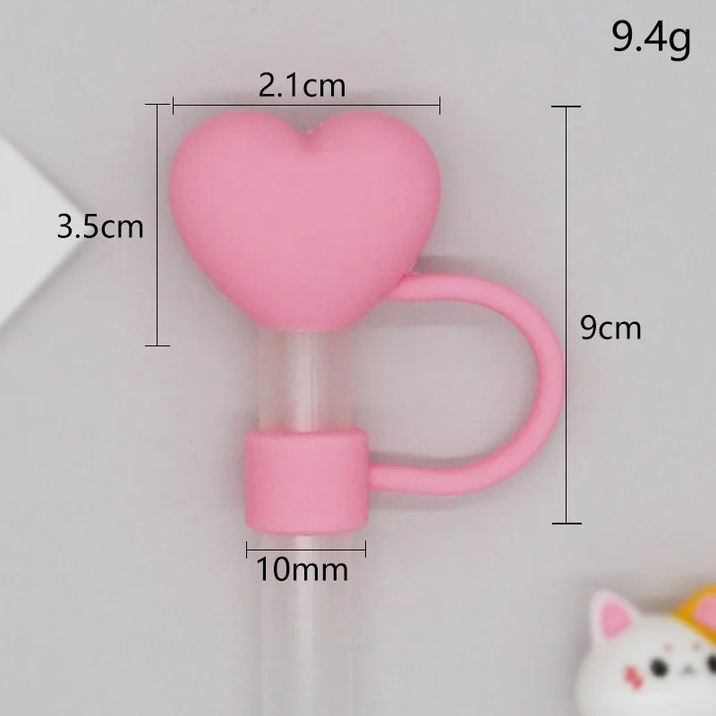 2024Straw Covers Cap Reusable Silicone Straw Toppers For Stanley Cup Leak-Proof Dust Proof Straws Cover Tumbler Accessories 2024