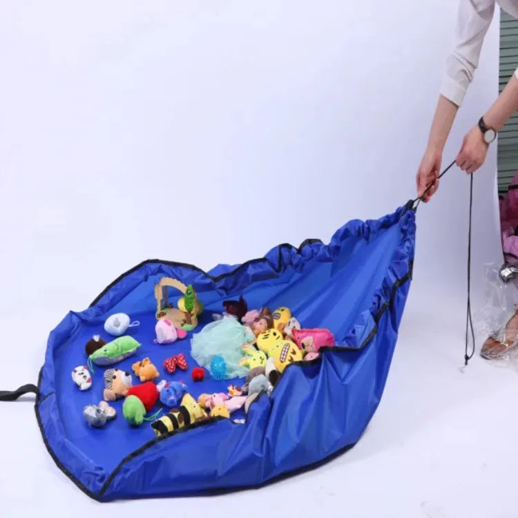 Quick storage bag for children's toys home and outdoor storage mat Large drawstring waterproof toy storage bag
