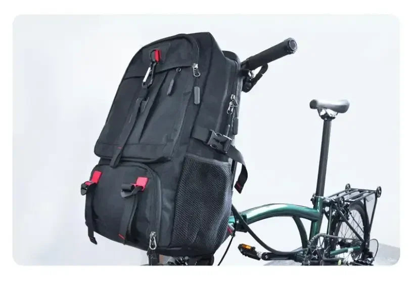 Outdoor Sports Trekking Backpacks For Brompton Bicycle Usb Charging Travel Backpack Big Oxford Laptop Bag With Shoe Packet