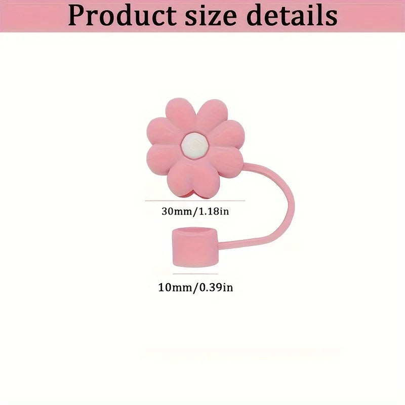 3pcs/set Stanley Cup Accessories - Including 2 Silicone Straw Caps, And 1 Butterfly Charm