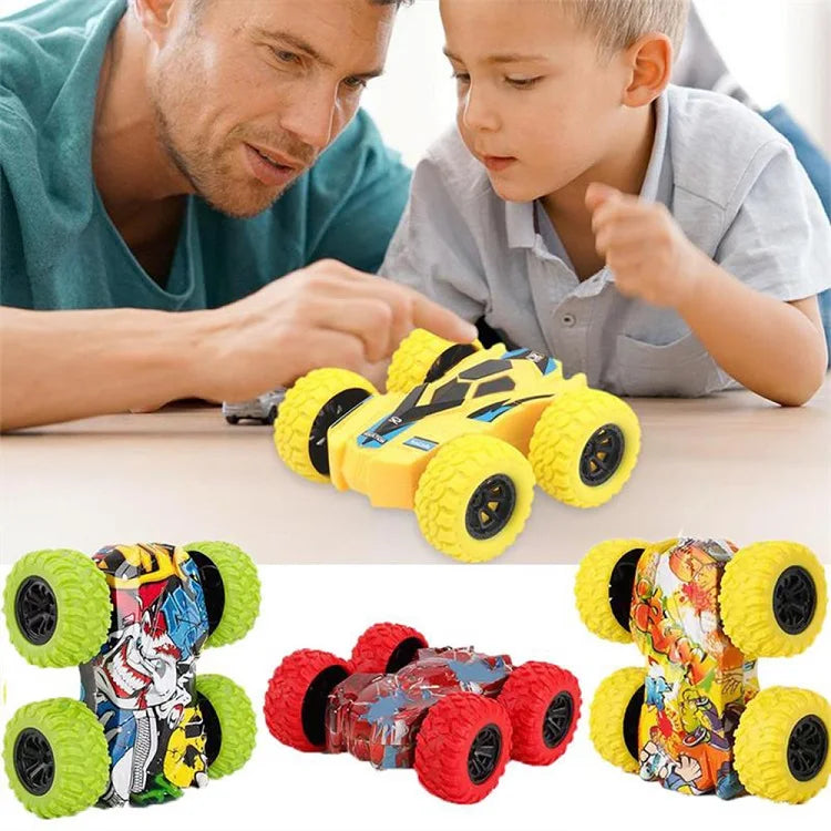 Children's Toys Inertia Double-Sided Stunt Car Toy Car Model Off Road Sliding Tipper