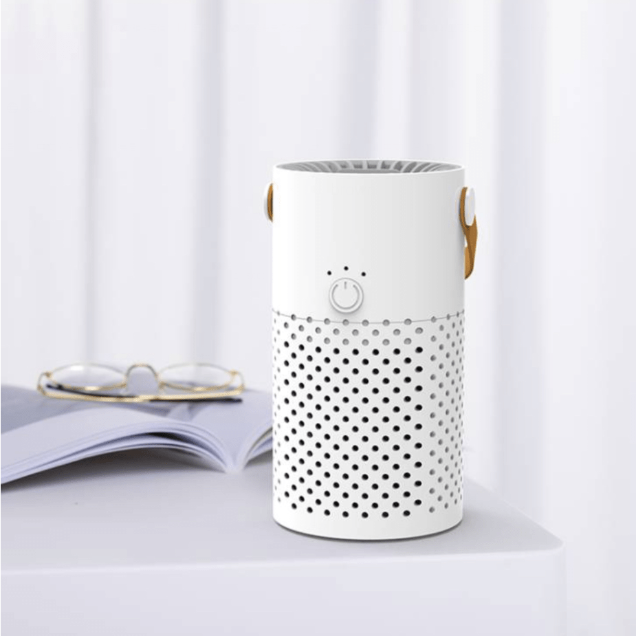 Compact True HEPA Desktop Air Purifier - Effective Air Cleaner for Pets, Smoke, Dust, and Pollen Removal - Portable, Quiet, and Energy-Efficient Solution for Home and Office