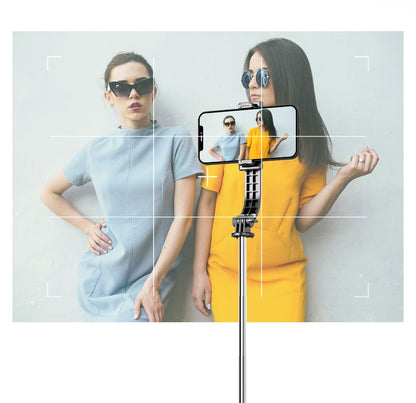 Portable 44 Inch Selfie Stick Phone Tripod With Wireless Remote Control Expandable Smartphone Tripod Stand 360 Degree Rotation Compatible With IPhone 13 12 11 Pro Xs Max Xr X 8 7 6 Plus, Android Samsung Smartphones