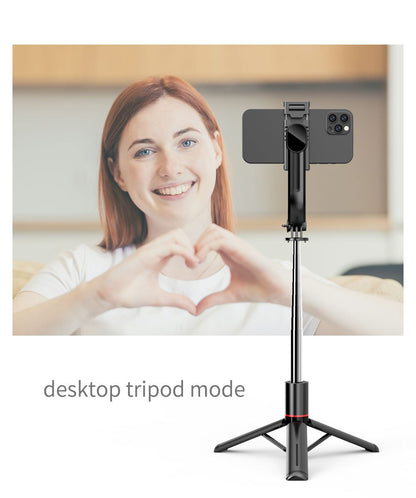 Portable 44 Inch Selfie Stick Phone Tripod With Wireless Remote Control Expandable Smartphone Tripod Stand 360 Degree Rotation Compatible With IPhone 13 12 11 Pro Xs Max Xr X 8 7 6 Plus, Android Samsung Smartphones