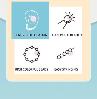 DIY Handmade Beaded Children's Toys Creative Loose Spacer Beads Making Bracelet Necklace 24 Grid Girl Jewelry Set Girl Toy Gift