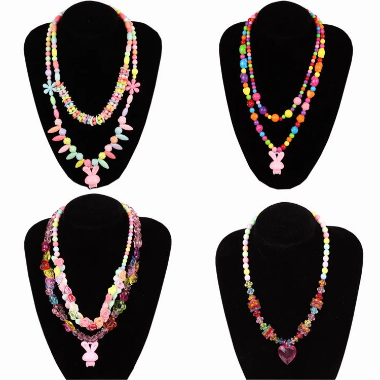 DIY Handmade Beaded Children's Toys Creative Loose Spacer Beads Making Bracelet Necklace 24 Grid Girl Jewelry Set Girl Toy Gift