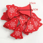 12 Pc/set of Christmas Tree Pendants Wooden Snowflakes Elk, Snowman 2022 New Year Christmas Home Decor Children's Toys and Gifts
