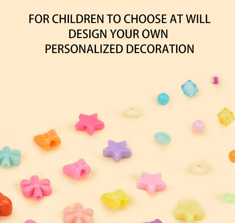 DIY Handmade Beaded Children's Toys Creative Loose Spacer Beads Making Bracelet Necklace 24 Grid Girl Jewelry Set Girl Toy Gift