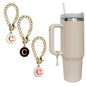 3pcs Letter Charm Accessories for Stanley Cup Initial Name ID Personalized Handle Charm for Stanley 40 oz Tumbler with Handle