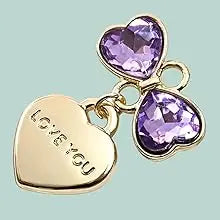 Cute Bling Keychain initial Letter Butterfly Star Pink Purple Gift for Women Girls Bag Cup Charms Accessories