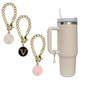 3pcs Letter Charm Accessories for Stanley Cup Initial Name ID Personalized Handle Charm for Stanley 40 oz Tumbler with Handle