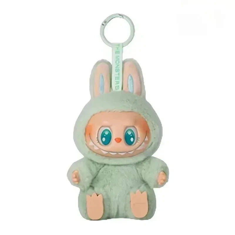 Labubu The Monsters Have A Seat Series Vinyl Doll Pink Green Pendant Action Figurine Model Collectible Festival Gift