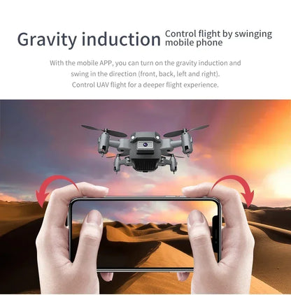 XKJ KY905 Mini Drone HD 4K Professional Camera One-click Return Wifi Folding Quadcopter 360rolling RC Helicopter Children's Toys