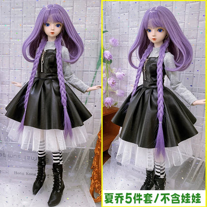 60CM BJD Doll Cute Clothes only clothes Xia Qiao Black 1/3 1/4 1/6 Doll accessories Children's toys
