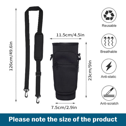 Leeseph Water Bottle Carrier Bag for Stanley 40oz Tumbler with Handle Water Bottle Pouch with Adjustable Shoulder Strap