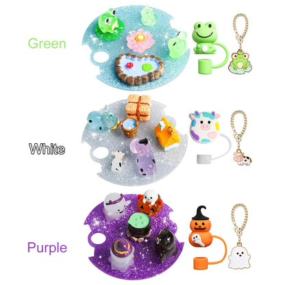 Lid Accessories Charms Hanging Ornament with Straw Tips Protector Replacement Cup Top Decor for Stanley 40oz Cup Accessories