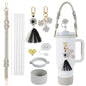 tassels straw cap case Charm chain pendant lot Accessories Initial Keychain Handle for Stanley cup bottle Tumbler for Women