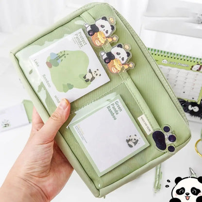 12-Layer Large Capacity Pen Bag 90 Degree Large Opening Student Multifunctional Pencil Case Zipper Stationery Organizer School