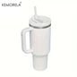 KEMORELA 30&40 oz Tumbler With Handle Lid Straw 887/1182ML Stainless Steel Water Bottle Vacuum Thermos Cup Travel Car Coffee Mug
