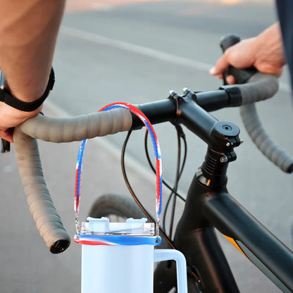 Portable Silicone Water Bottle Handle Fit 8-40oz Bottles Water Bottle Sling Water Bottle Carrier for Stanley Cup Accessories