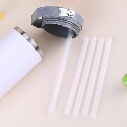 5Pcs Replacement Straws Wear-Resistant Reusable Straws Long Straws Plastic Straws for Stanley 30oz Accessories