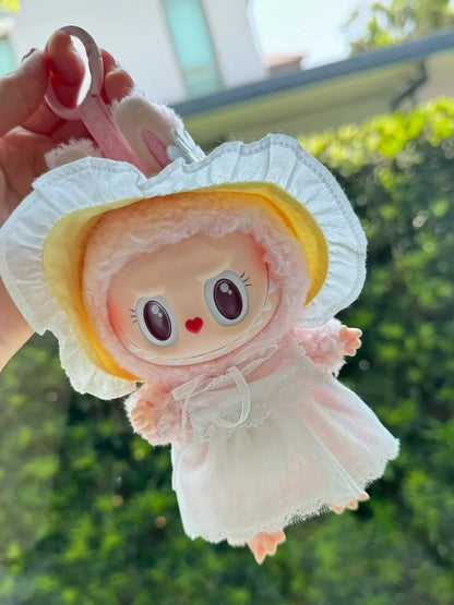 Labubu The Monsters Collection Pendant Series Spring Wild Home Cute Mokoko Pumpkin Purple Labubu Replica Christmas Birthday Gift