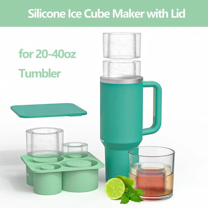 Stanley Accessories Summer Ice Mould Cube Trays Ice Making Beverage Cup Maker Circle Ice Shape Silicone Molds For Stanley Cup