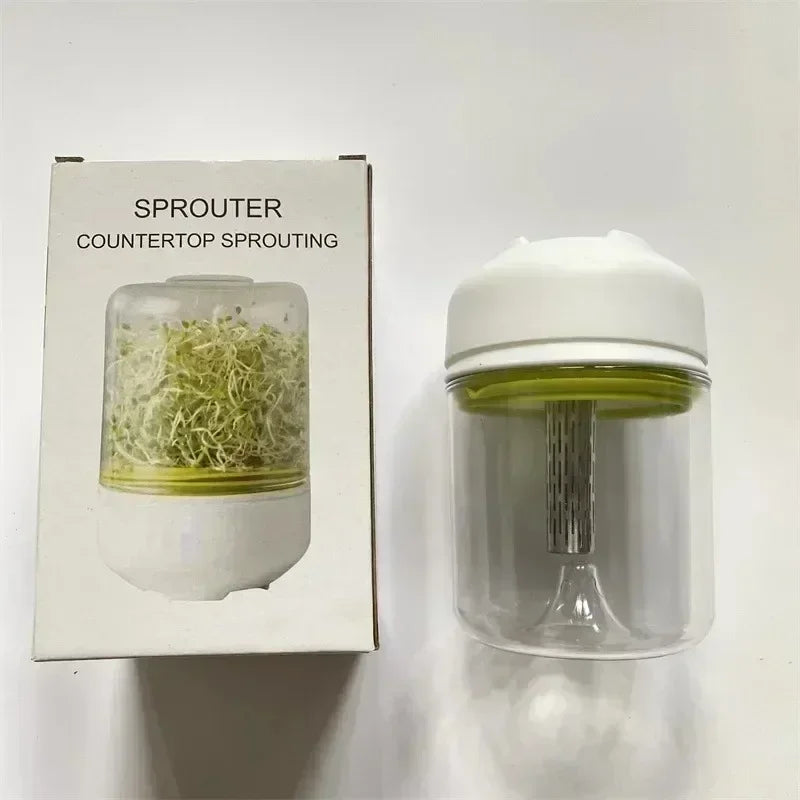 Countertop Sprouter Sprouts Growing Kit Reusable Household Kitchen Bean Plants Sprouting System Seeds Crop Container Supplies