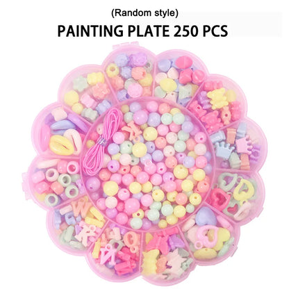 DIY Handmade Beaded Children's Toys Creative Loose Spacer Beads Making Bracelet Necklace 24 Grid Girl Jewelry Set Girl Toy Gift