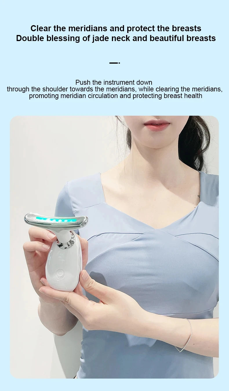 7-in-1 Skin Rejuvenation Instrument All Round Lifting And Tightening Anti Aging Artifact To Neck Wrinkles Facial Massager Beauty