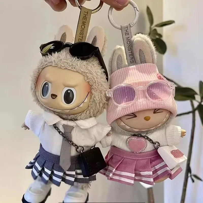 Labubu V1v2 Friend Series Elegant Dress Labubu Birthday Gift Clothing Labubu Pendant Fashionable Couple Outfit High-End Custom