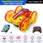 New Amphitheatre RC Car Cool Light Music 4WD 2.4G Gesture Sensing 360° Water Stunt Double Drift Stunt Car Children's Toys Gifts
