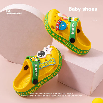 EVA ultra light boys and girls baby and toddler anti slip hole shoes children's sandals astronaut UFO sandals slippers