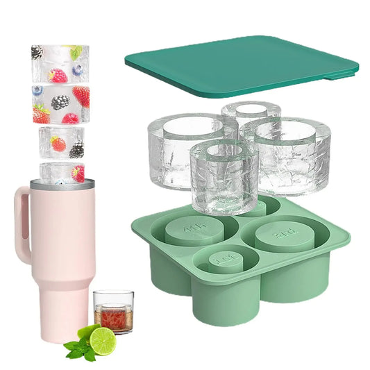 Stanley Accessories Summer Ice Mould Cube Trays Ice Making Beverage Cup Maker Circle Ice Shape Silicone Molds For Stanley Cup