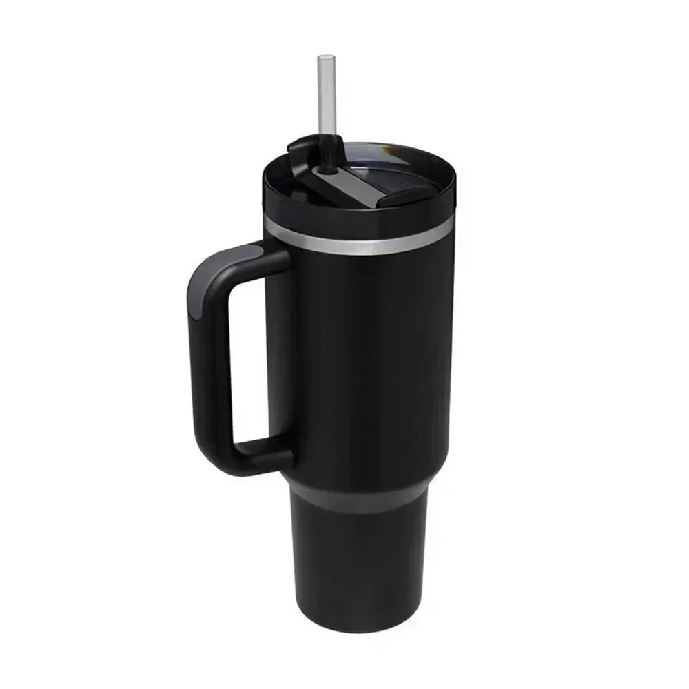 40 oz Tumbler with Handle Lid Straw 40oz Stainless Steel Water Bottle Vacuum Thermos Cup Travel Thermal Coffee Mug for stanleys