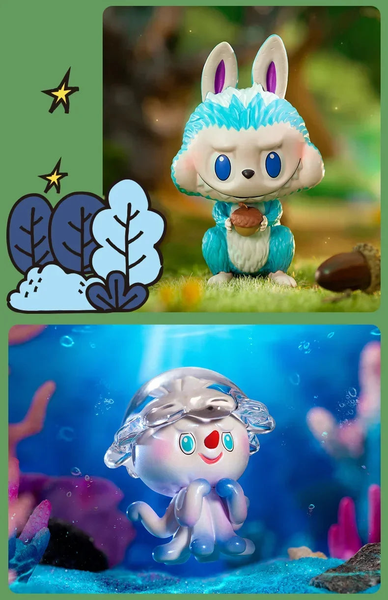 2025 New Hot Labubu The Monsters Elf Animal Series Labubu Animal Handheld Toy Limited Edition Blind Box