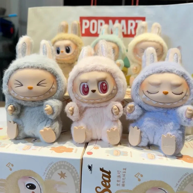 Labubu Have A Seat Series Vinyl Pendant Doll Model Toy In Stock Cute Monster Keychain High Quality