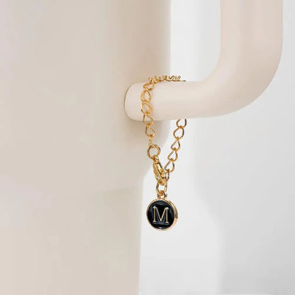 Letter Charm Accessories for Stanley Cup 2PCS Initial Name ID Personalized Handle Charm for Stanley Tumbler