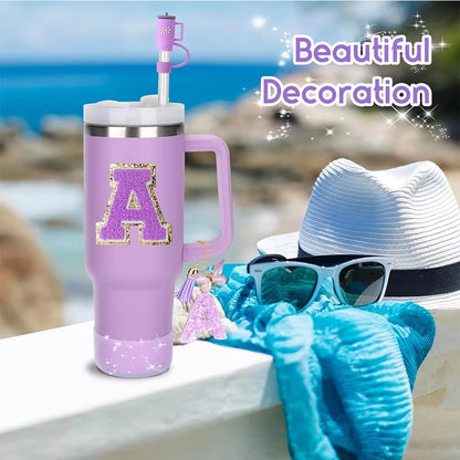 6PCS Cup Accessories Set for Stan ley Cup 40oz tumbler with handle Including Silicone Straw Topper and Boot, Spill Proof Stopper