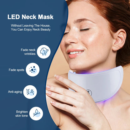 7 Colors Photon Facial LED Mask Red Light Therapy Anti Aging Face Neck Beauty Mask Relaxation Treatment Anti-Wrinkle Skin Care