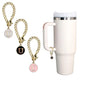 3pcs Letter Charm Accessories for Stanley Cup Initial Name ID Personalized Handle Charm for Stanley 40 oz Tumbler with Handle