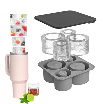 Stanley Accessories Summer Ice Mould Cube Trays Ice Making Beverage Cup Maker Circle Ice Shape Silicone Molds For Stanley Cup