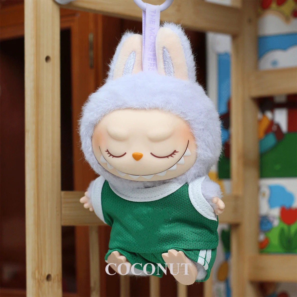 Labubu Basketball Jersey - Sporty Outfit for 15/17cm Vinyl Dolls with Breathable Mesh Fabric
