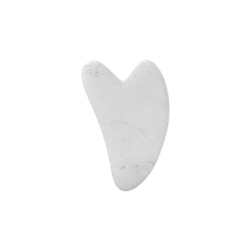 Resin double head roller massager heart-shaped face and eye massage scraping Combination set massage roller