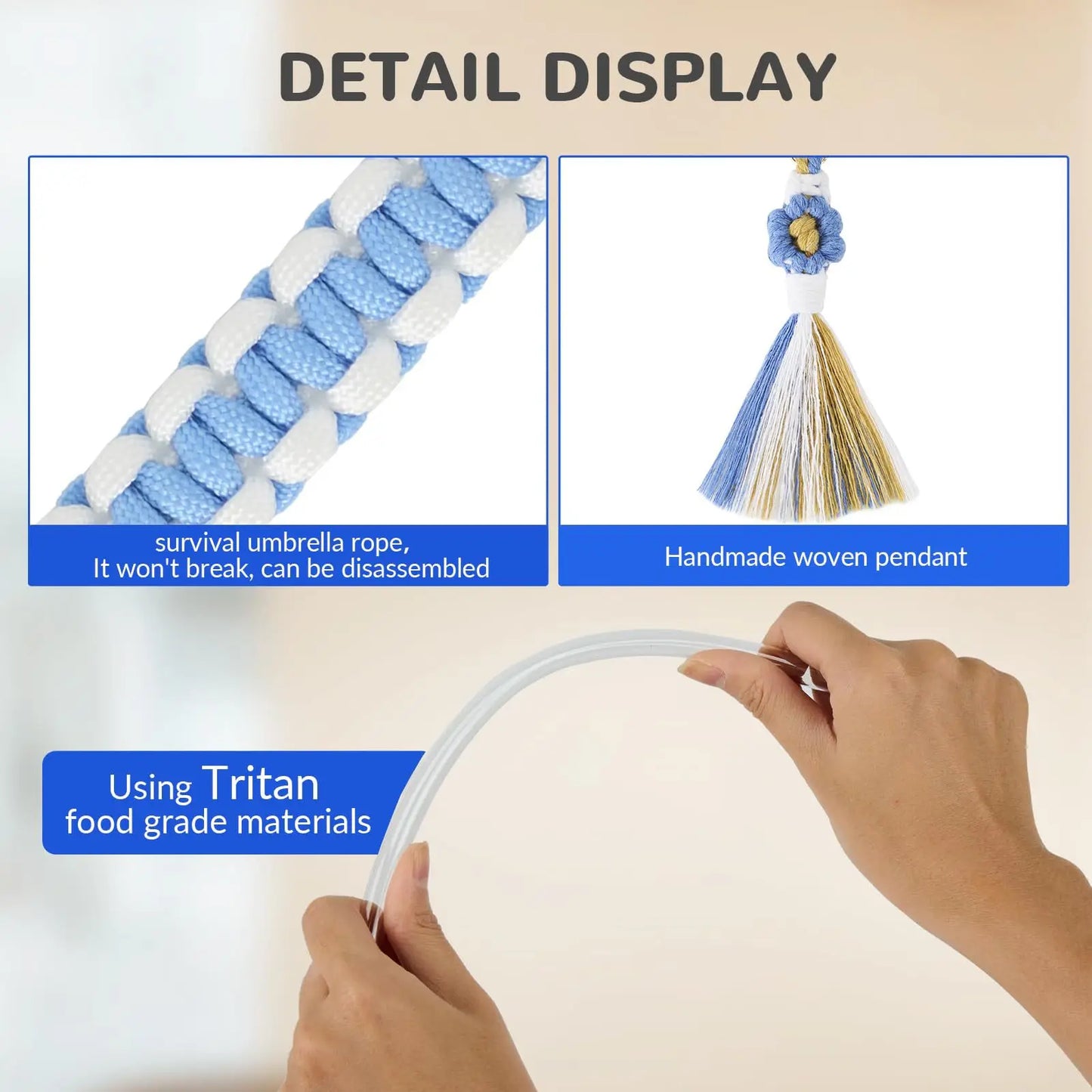 tassels straw cap case Charm chain pendant lot Accessories Initial Keychain Handle for Stanley cup bottle Tumbler for Women